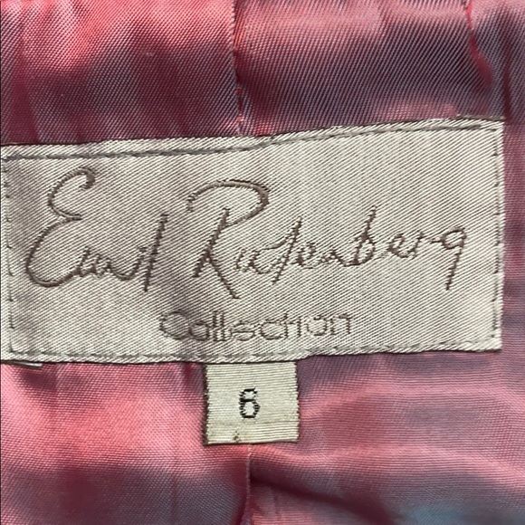 EMIL RUTENBERG Fuchsia Fitted Blazer Sz 6 - Picture 7 of 7
